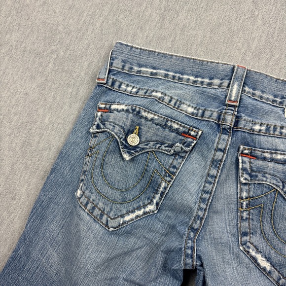Vintage True Religion Jeans Men 31X33 Fits 32x31 Blue Billy Bootcut Made In USA - Picture 14 of 16